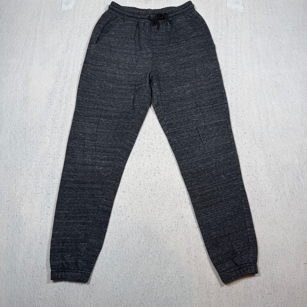 Route 66 Mens Modern Fit Joggers Charcoal Heather Gray Sweatpants Small